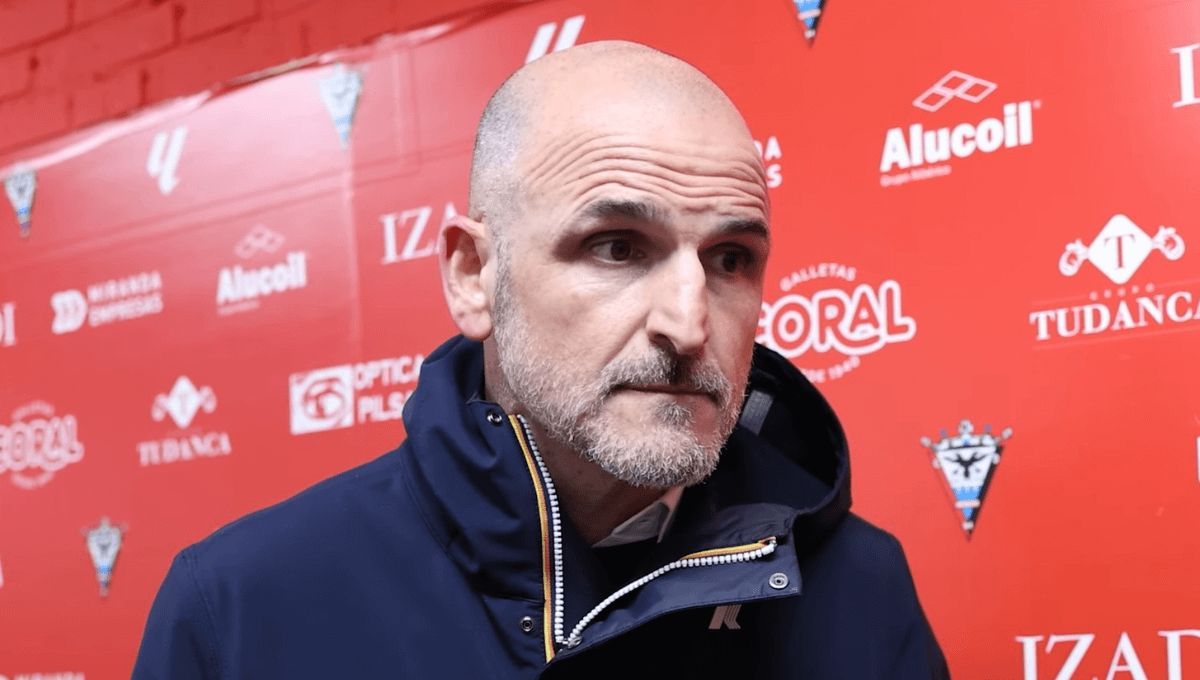  Fernando Soriano, tras el Mirandés-Dépor.