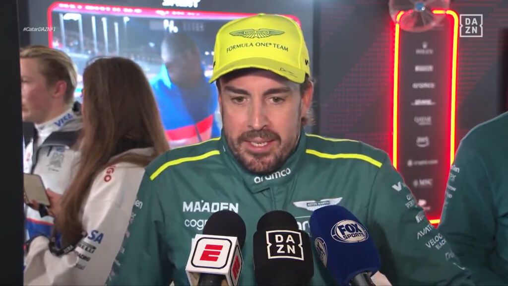 Fernando Alonso, tras la carrera al sprint del GP de Qatar.
