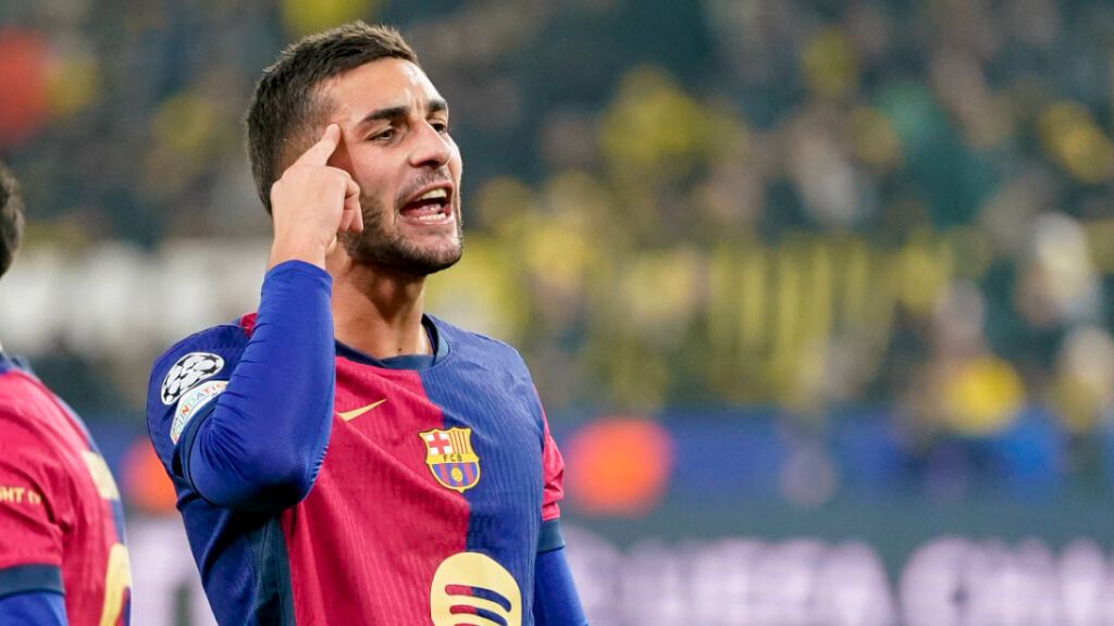  Ferran Torres, en un partido con el FC Barcelona (Cordon Press)