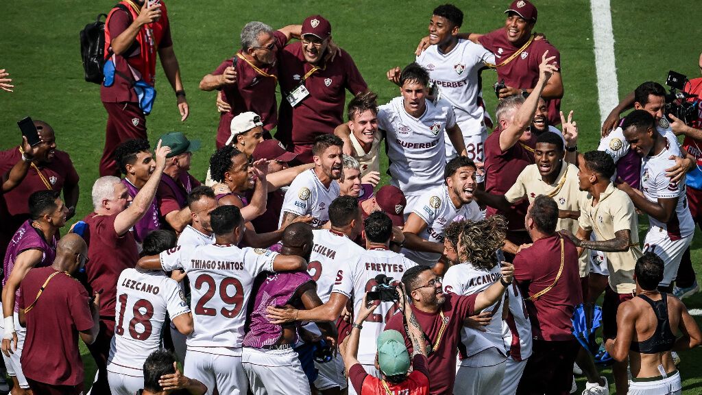 Los jugadores de Fluminense celebran el pase en el Mundial de Clubes (Fuente: X)