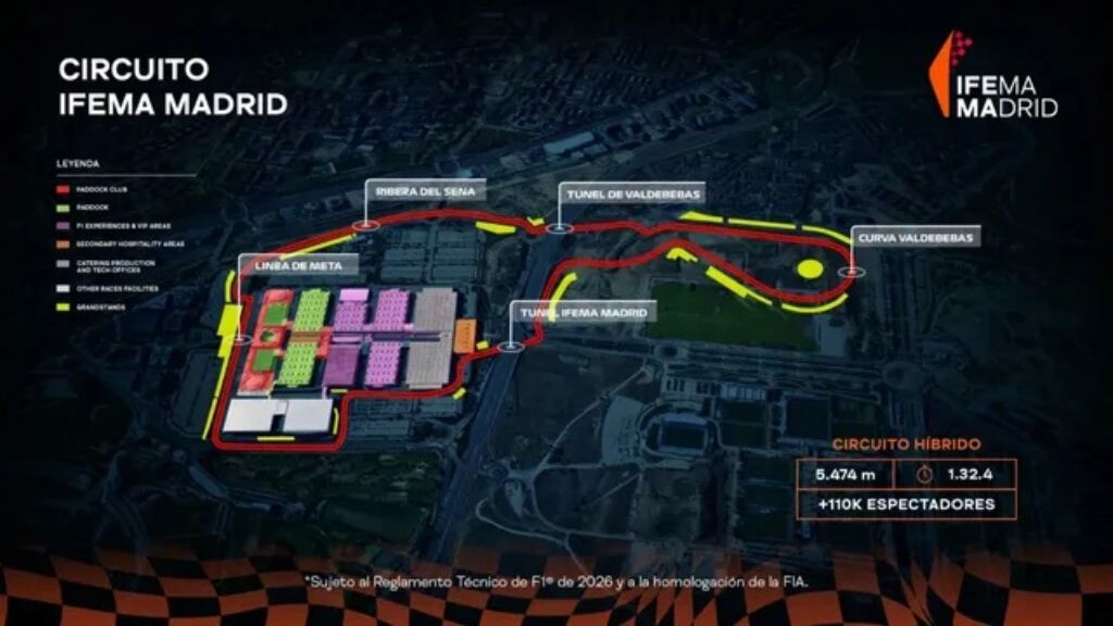  El circuito de Madrid, MadRing, debutará en la Fórmula 1 en 2026 (Madring)