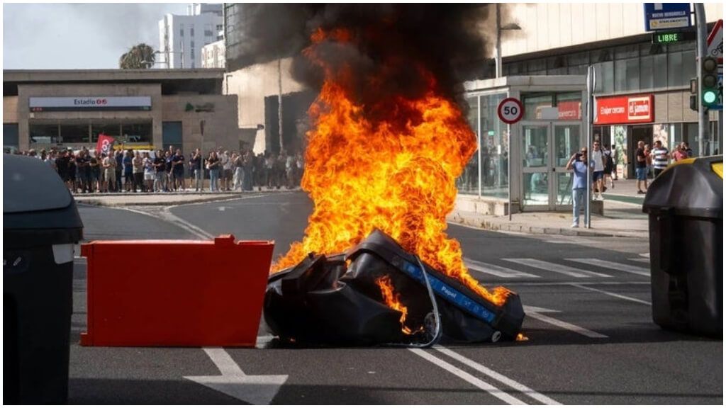 Imágenes de la huelga del metal en Cádiz.