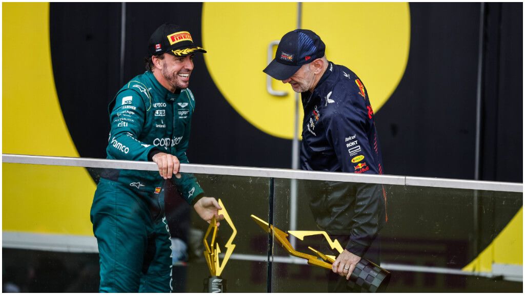  Fernando Alonso y Adrian Newey, la nueva dupla de Aston Martin. (Fuente: Cordon Press)