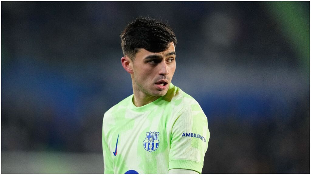  Pedri, en un partido con el FC Barcelona.