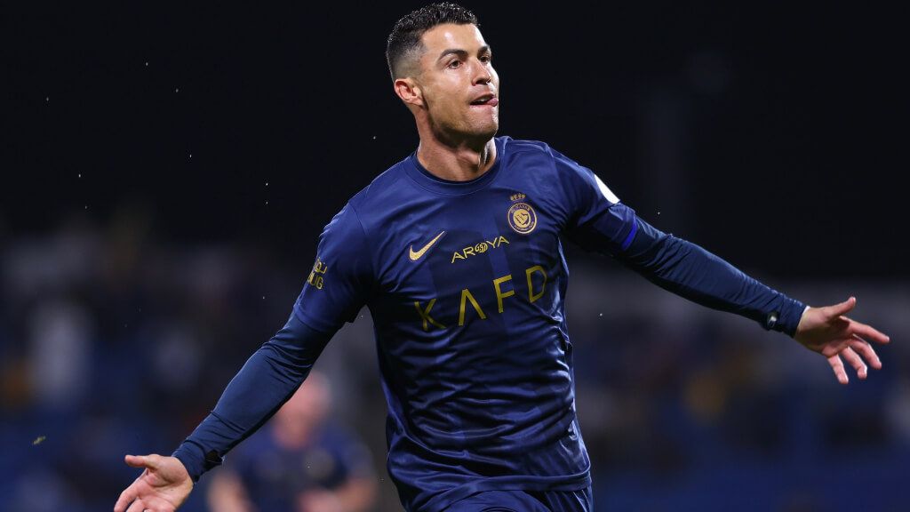 Cristiano Ronaldo celebrando uno de sus goles con el Al-Nassr