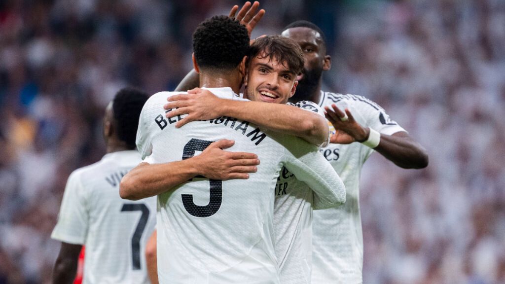  Raúl Asencio el día de su debut con el Real Madrid