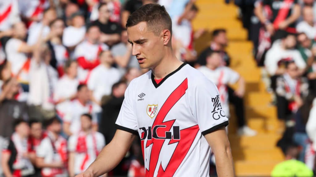  Jorge de Frutos, en un partido con el Rayo.