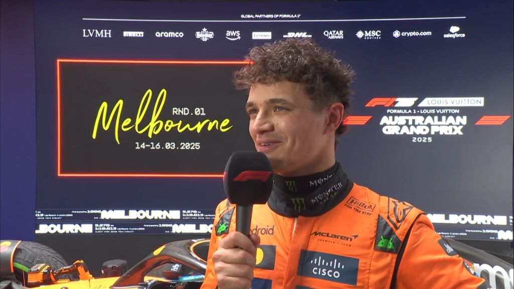 Lando Norris, el ganador del Gran Premio de Australia.