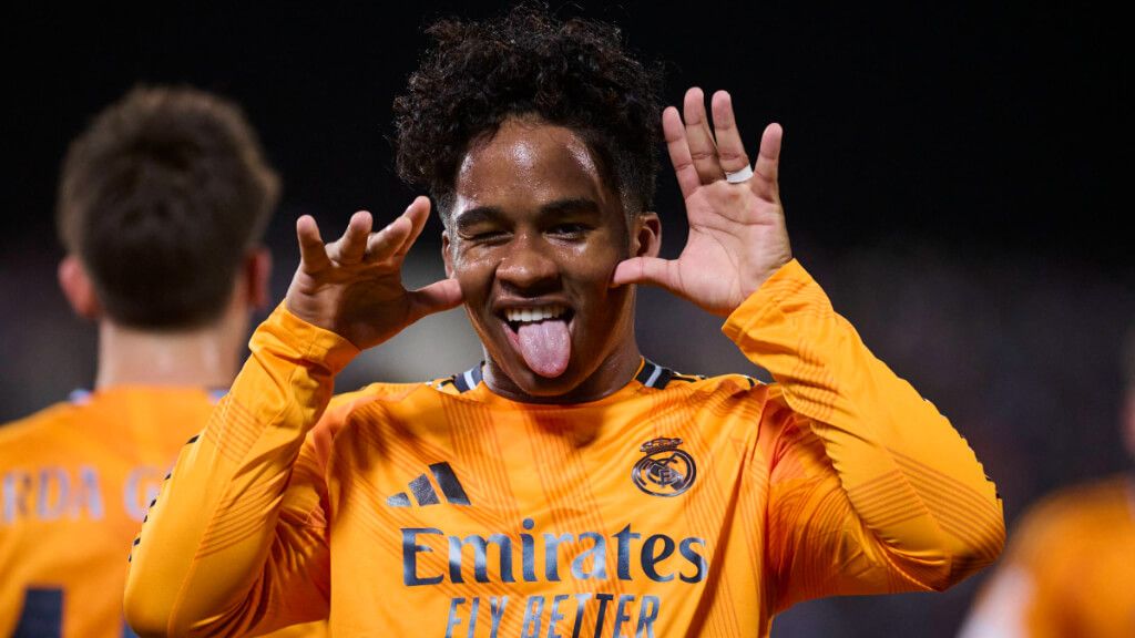 Endrick celebrando un gol con el Real Madrid (Cordon Press)