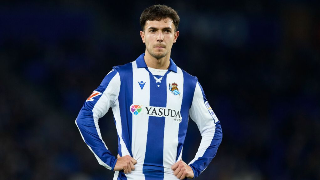  Marín Zubimendi en un partido de la Real Sociedad (Europa Press)