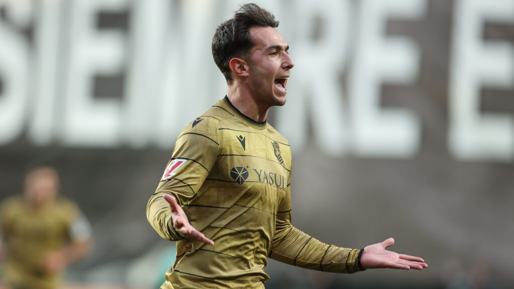  Martín Zubimendi en un partido de la Real Sociedad (Europa Press)