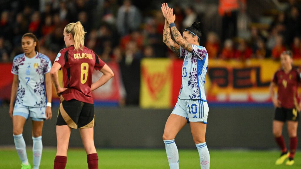 Jenni Hermoso, durante el Bélgica-España (foto: Cordon Press).