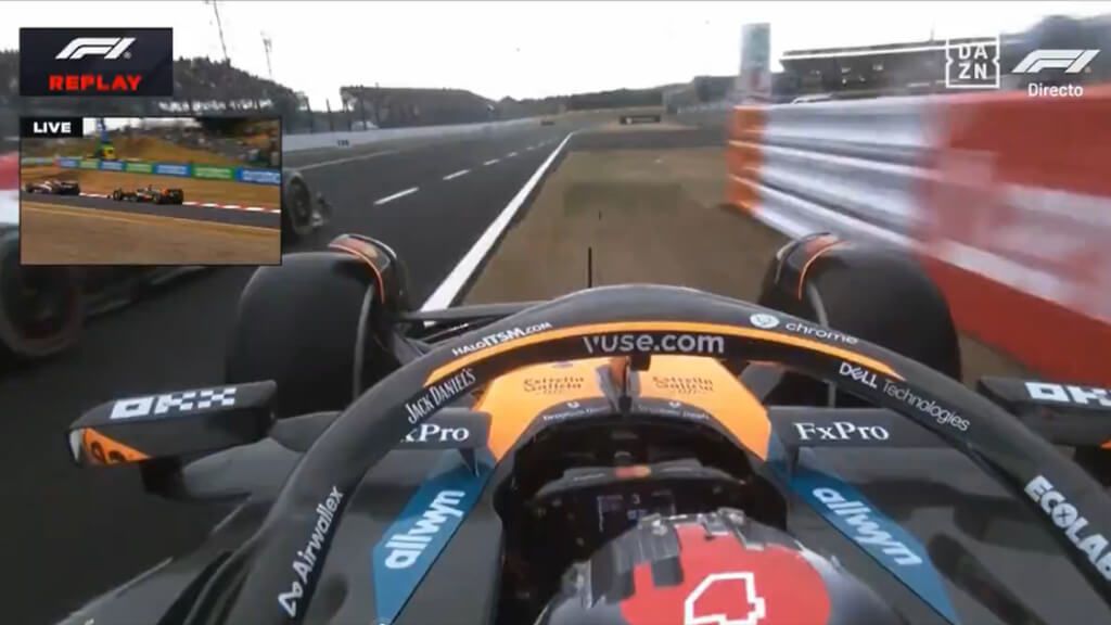  Max Verstappen y Lando Norris, en el Gran Premio de Japón.