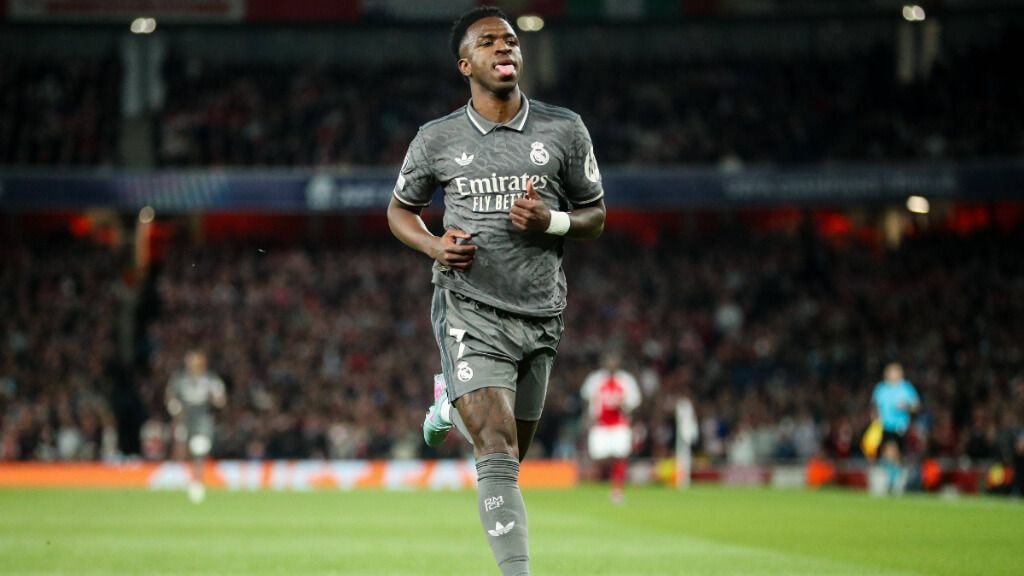 Vinicius en el partido contra el Arsenal (Cordon Press)