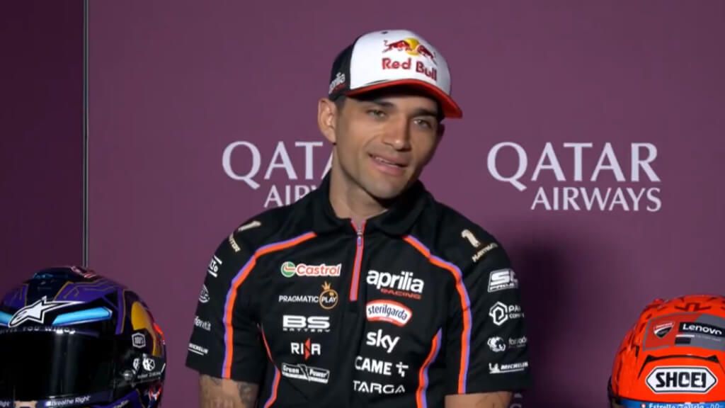  Jorge Martín, en la rueda de prensa previa al Gran Premio de Qatar.