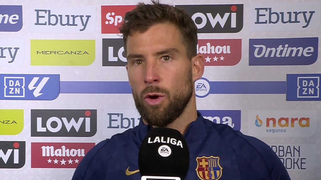  Iñigo Martínez puso en valor el triunfo del Barcelona ante el Leganés (captura DAZN).