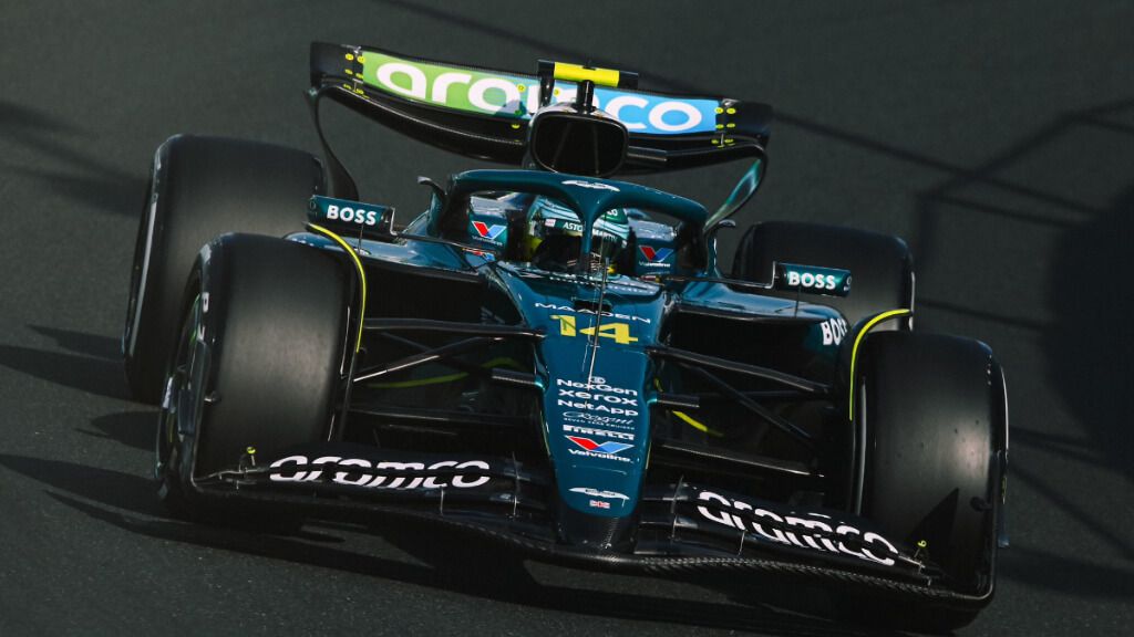 Fernando Alonso, en el Gran Premio de Arabia Saudí.