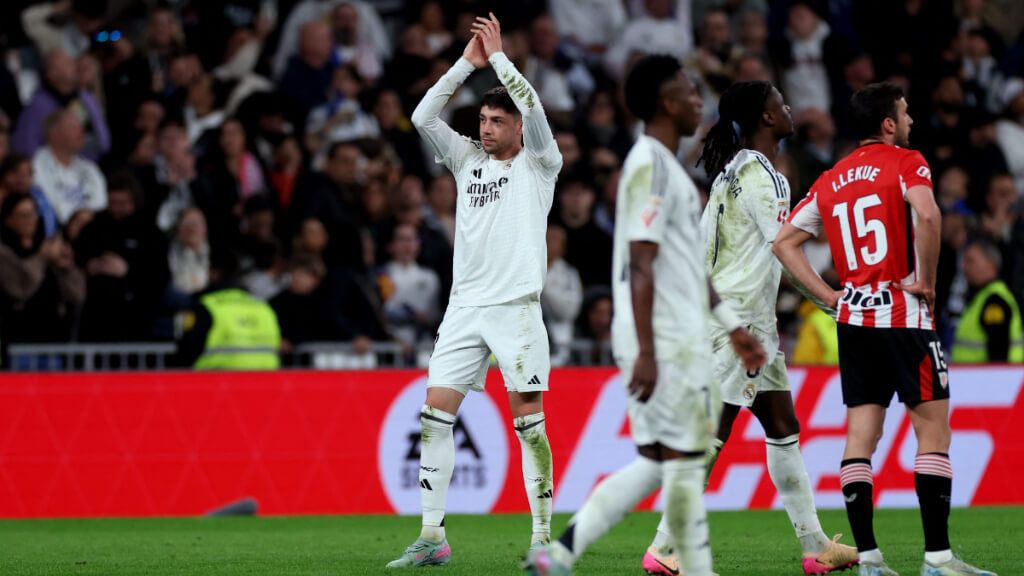 Fede Valverde, durante el partido ante el Athletic Club.