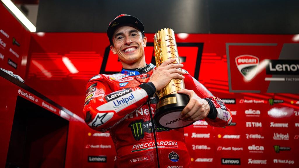  Marc Márquez, tras el Gran Premio de Qatar.