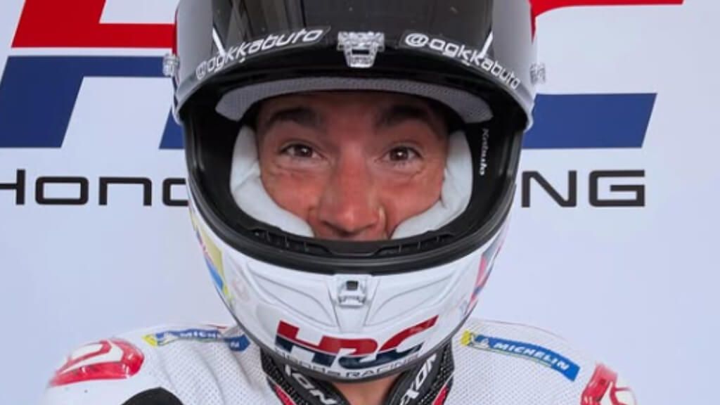  Aleix Espargaró, con los colores de HRC.