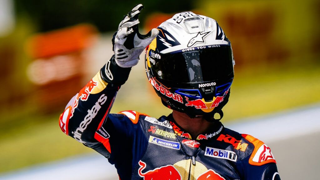 Pedro Acosta, durante el Gran Premio de España en Jerez.