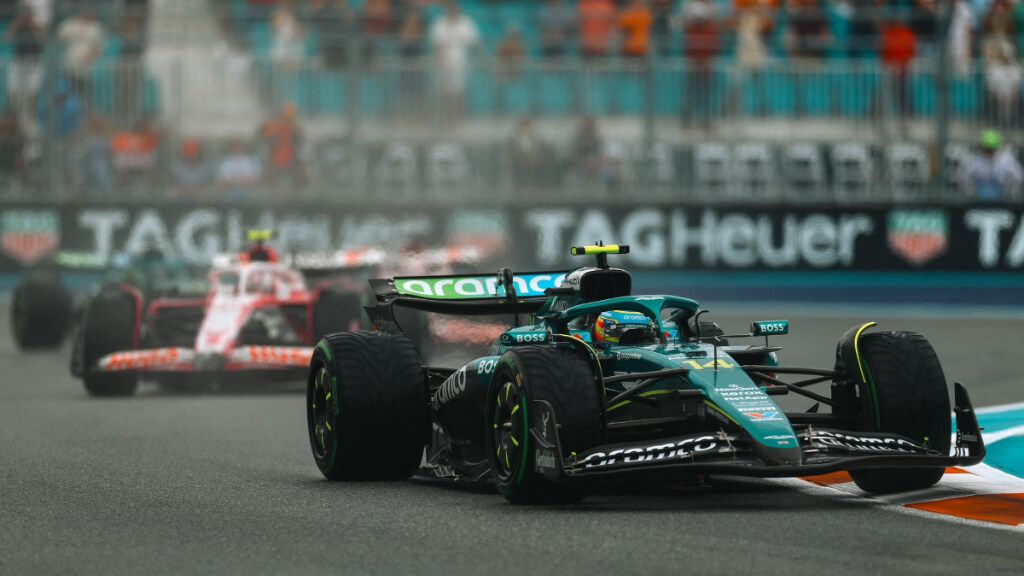 Fernando Alonso, en el Gran Premio de Miami.