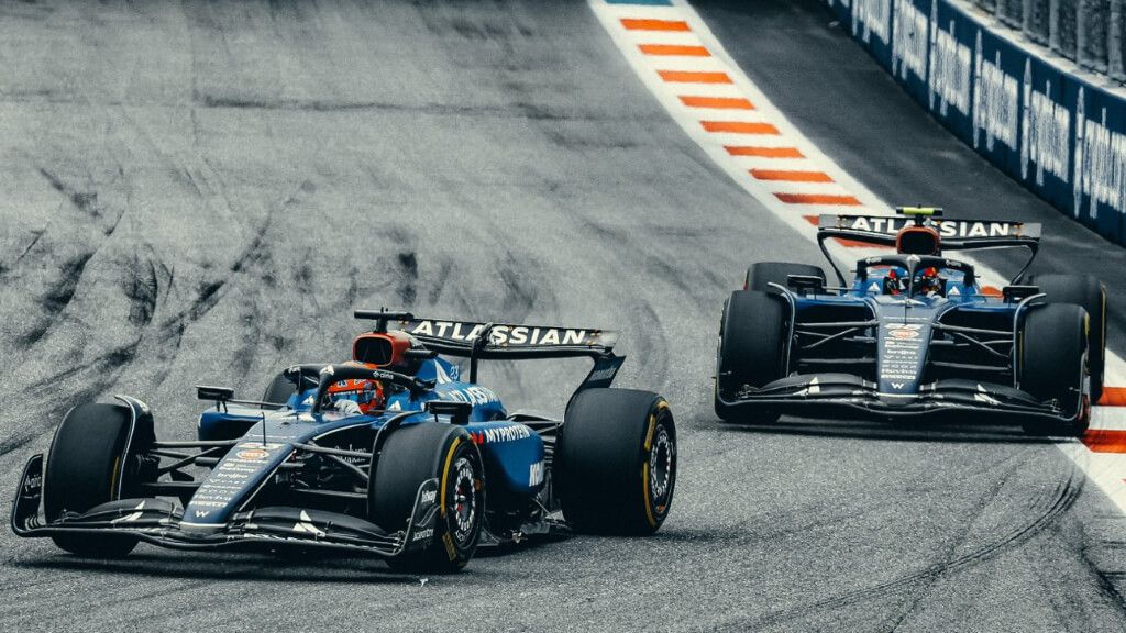 Carlos Sainz y Alex Albon, en el Gran Premio de Miami.