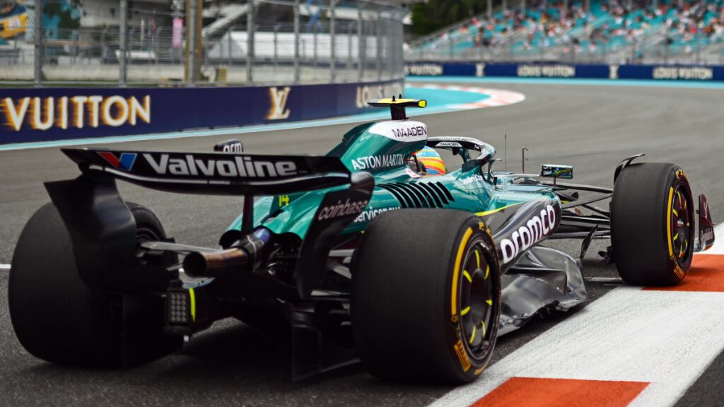 Fernando alonso, en el Gran Premio de Miami.