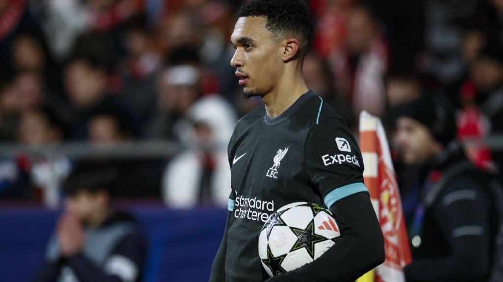  Trent Alexander-Arnold en un partido con el Liverpool