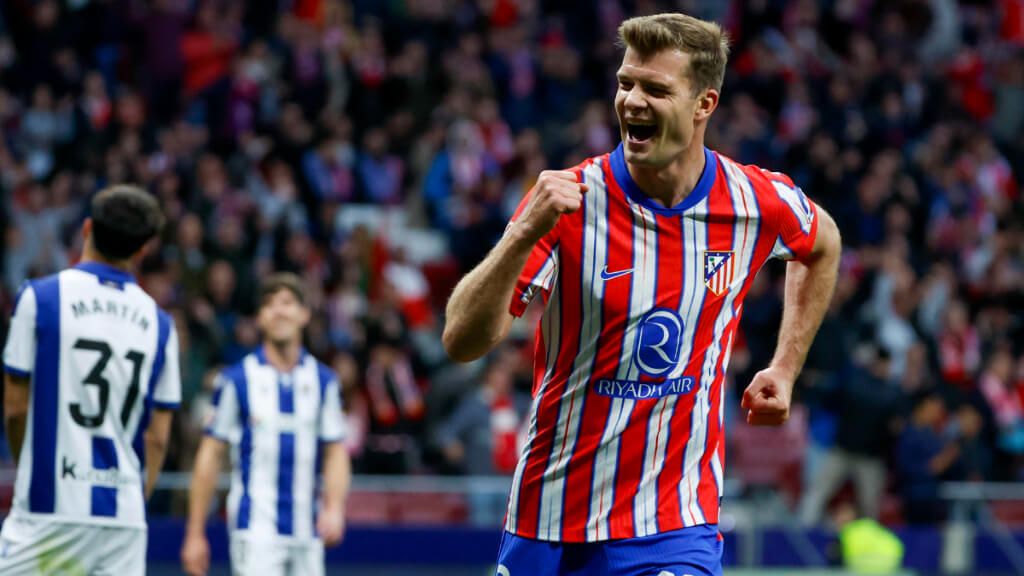  Alexander Sorloth sumó el cuarto del Atlético ante la Real Sociedad (foto: EFE).