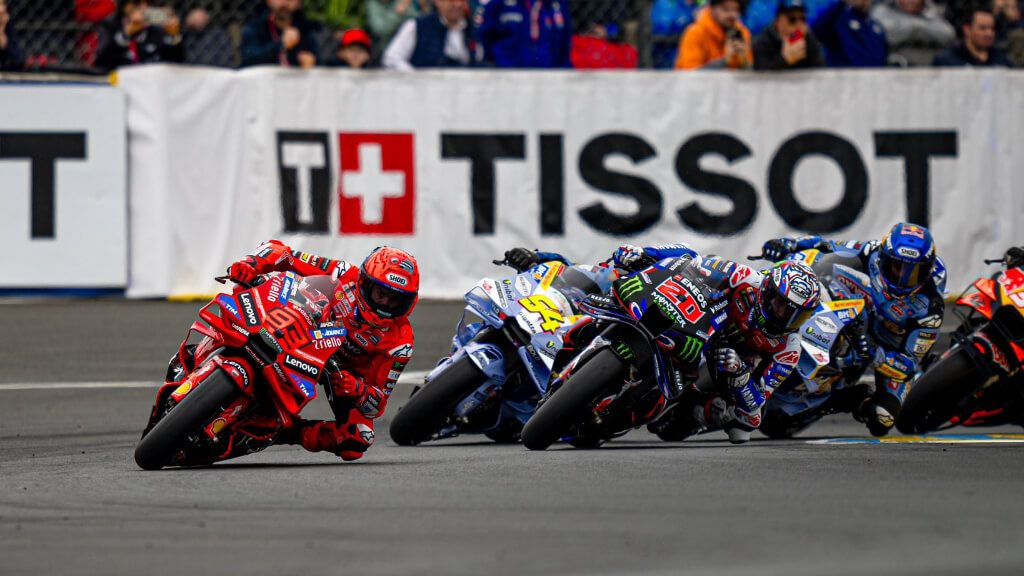 Marc Márquez, durante el Gran Premio de Francia en Le Mans.