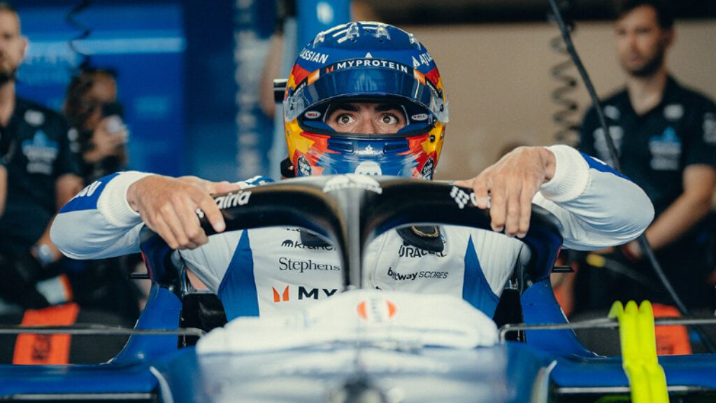Carlos Sainz, durante el Gran Premio de Imola.