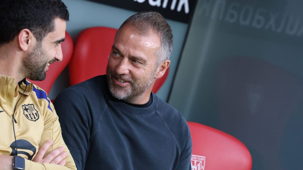 Hansi Flick, durante el Athletic-Barcelona (foto: Cordon Press).
