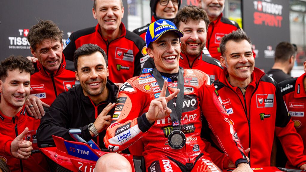  Marc Márquez, en el Gran Premio de Silverstone.