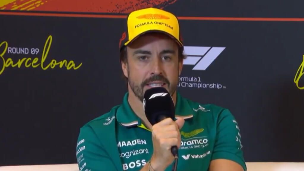 Fernando Alonso, en el Gran Premio de Montmeló.