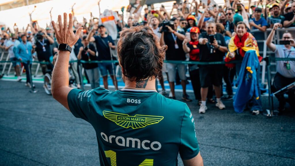 Fernando Alonso, durante el Gran Premio de Montmeló.