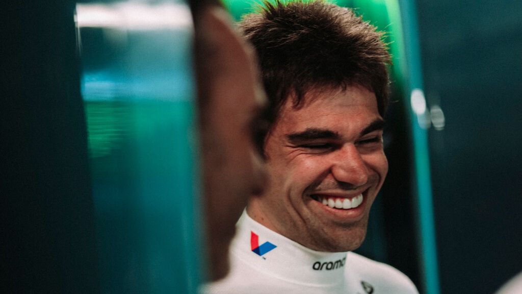 Lance Stroll, durante el Gran Premio de España.