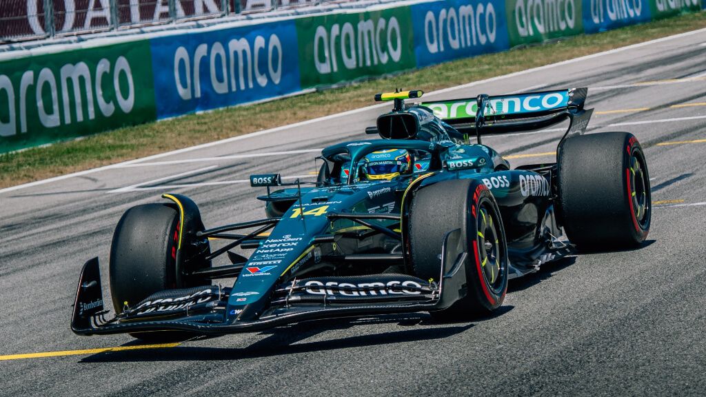  Fernando Alonso, en el Gran Premio de España en Montmeló.
