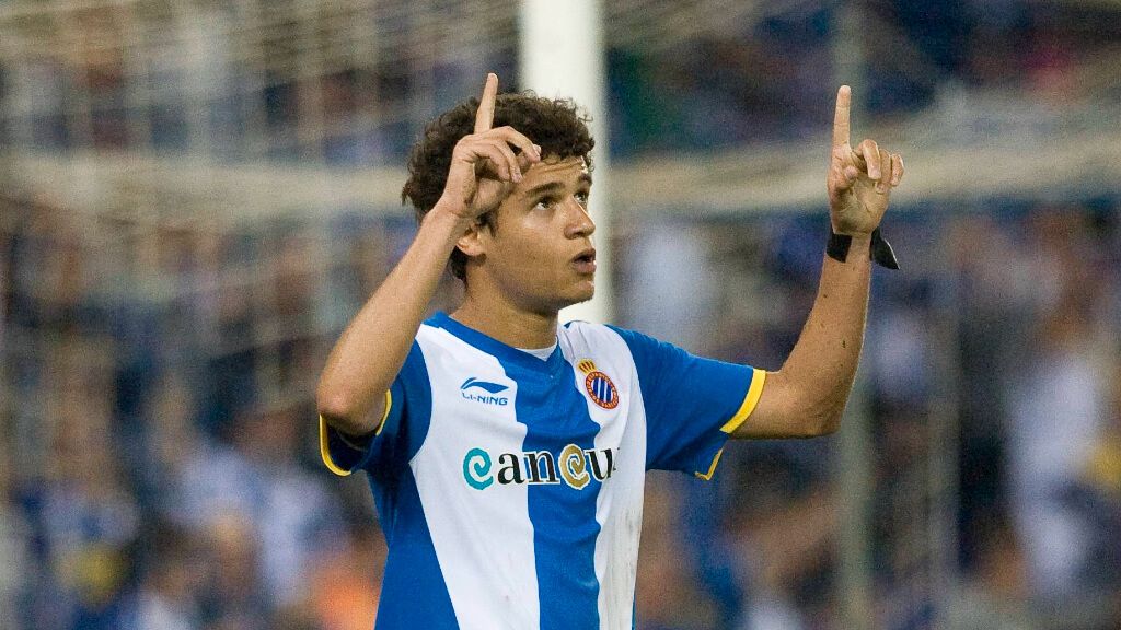 Coutinho celebrando un gol con el Espanyol (Cordon Press)
