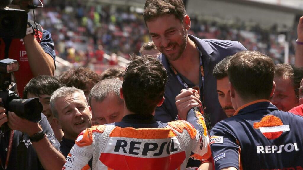 Marc Márquez y Pau Gasol.