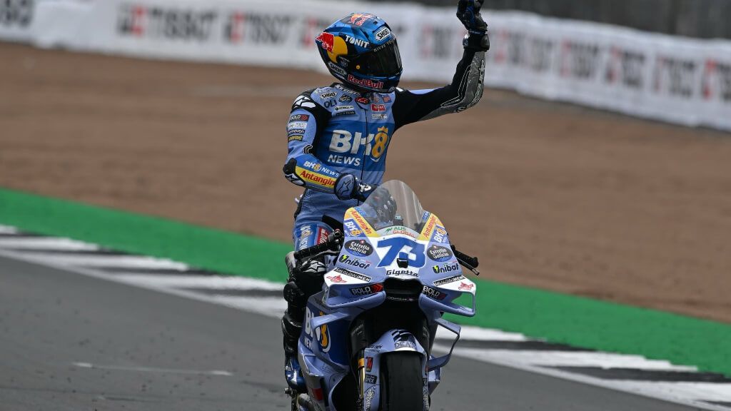  Álex Márquez, durante el Gran Premio de Silverstone.
