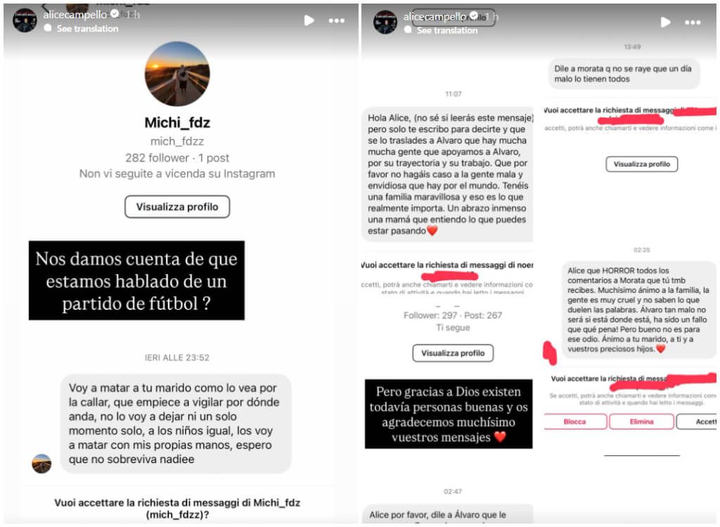  Ataques a Álvaro Morata en redes sociales