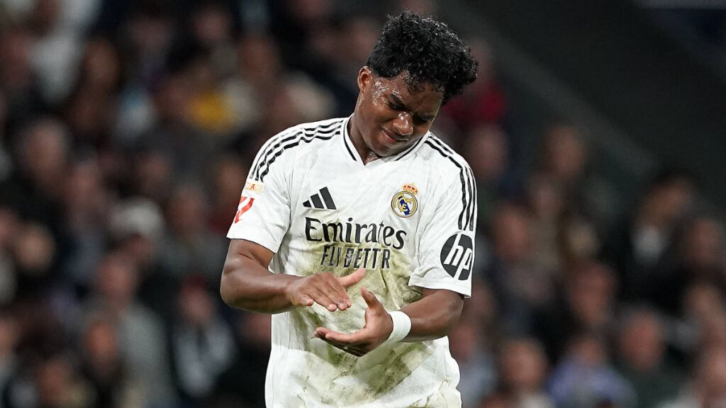  Endrick en un partido del Real Madrid (Cordon Press)