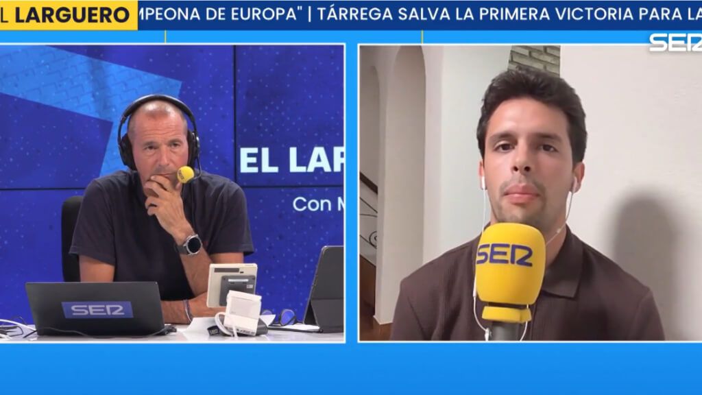 Manu Carreño anunció el fichaje de Franco Mastantuono en El Larguero (captura: El Larguero).