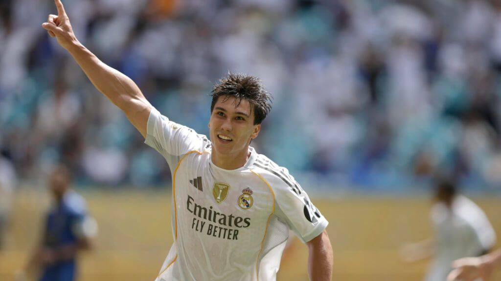  Gonzalo García celebra su gol en el Real Madrid-Al Hilal (foto: Cordon Press)