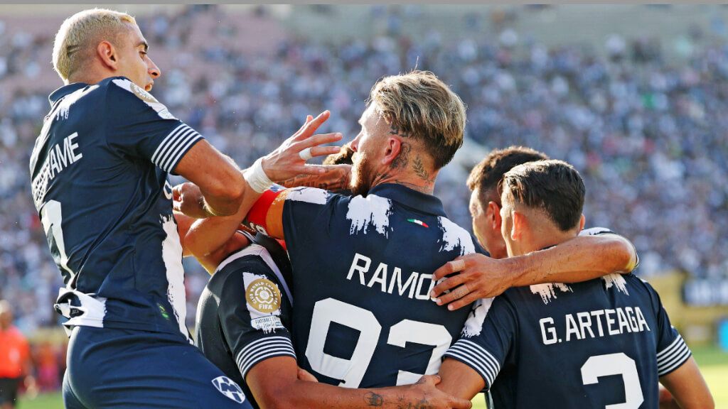  Monterrey celebrando el gol de Sergio Ramos (Cordon Press)