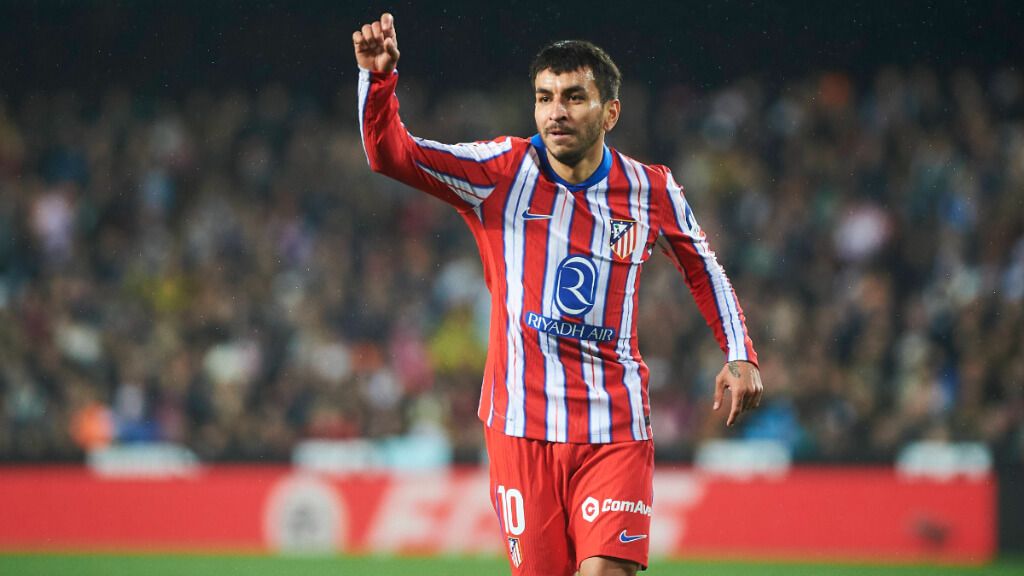Ángel Correa celebrando un gol con el Atlético de Madrid (Cordon Press)