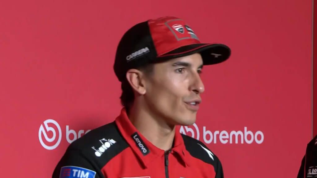 Marc Márquez, durante la rueda de prensa del GP de Italia.