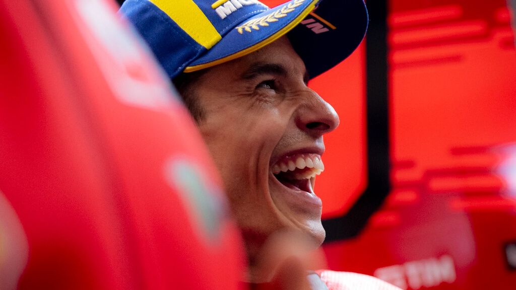 Marc Márquez, durante esta temporada 2025 con los colores de Ducati.