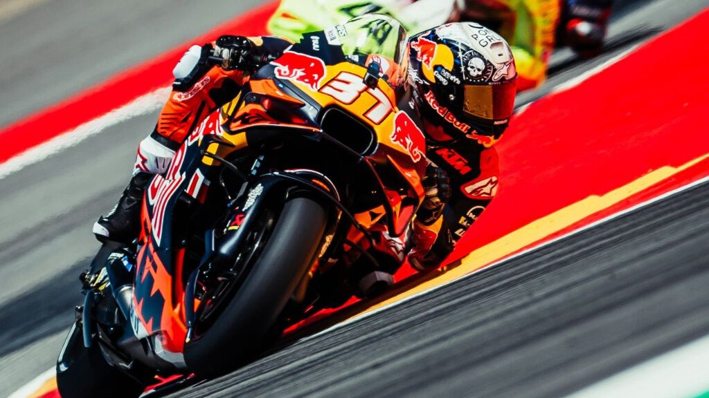  Pedro Acosta, en el Gran Premio de Aragón.